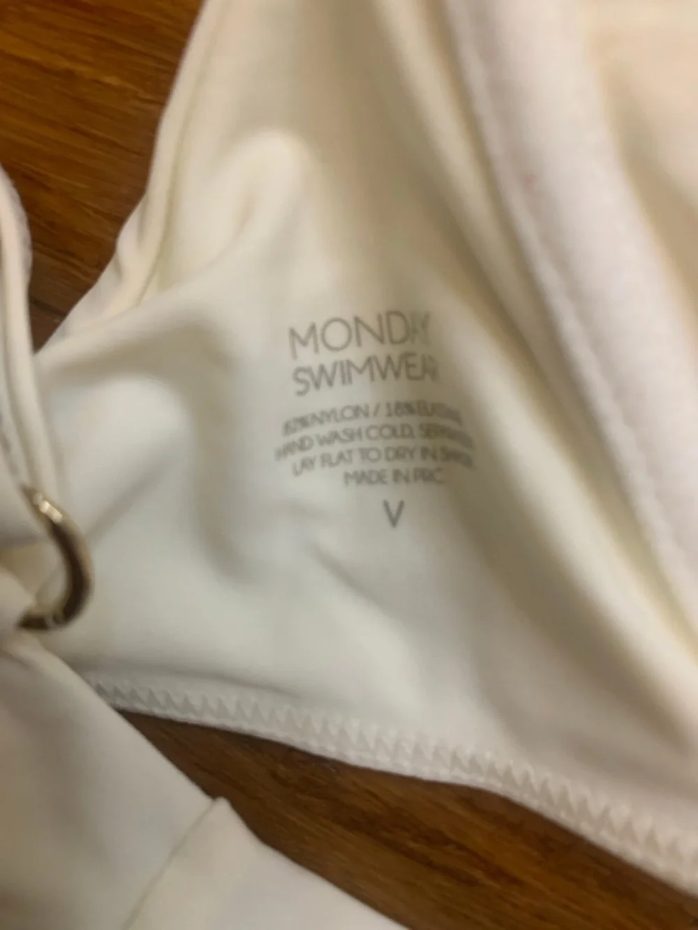 Lot of 2 Monday swimwear V XL bikini clovelly tops ivory and leopard print